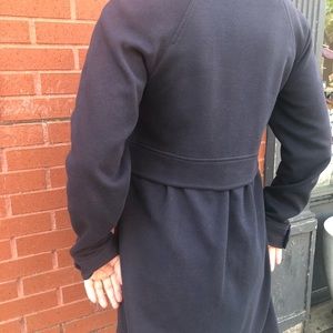 Theory Blue 3/4 length A line jacket.